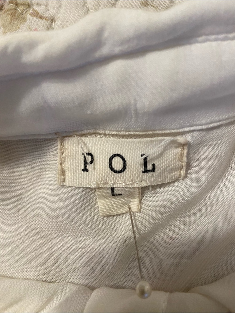 POL White Short Sleeve Blouse - Picture 6 of 6